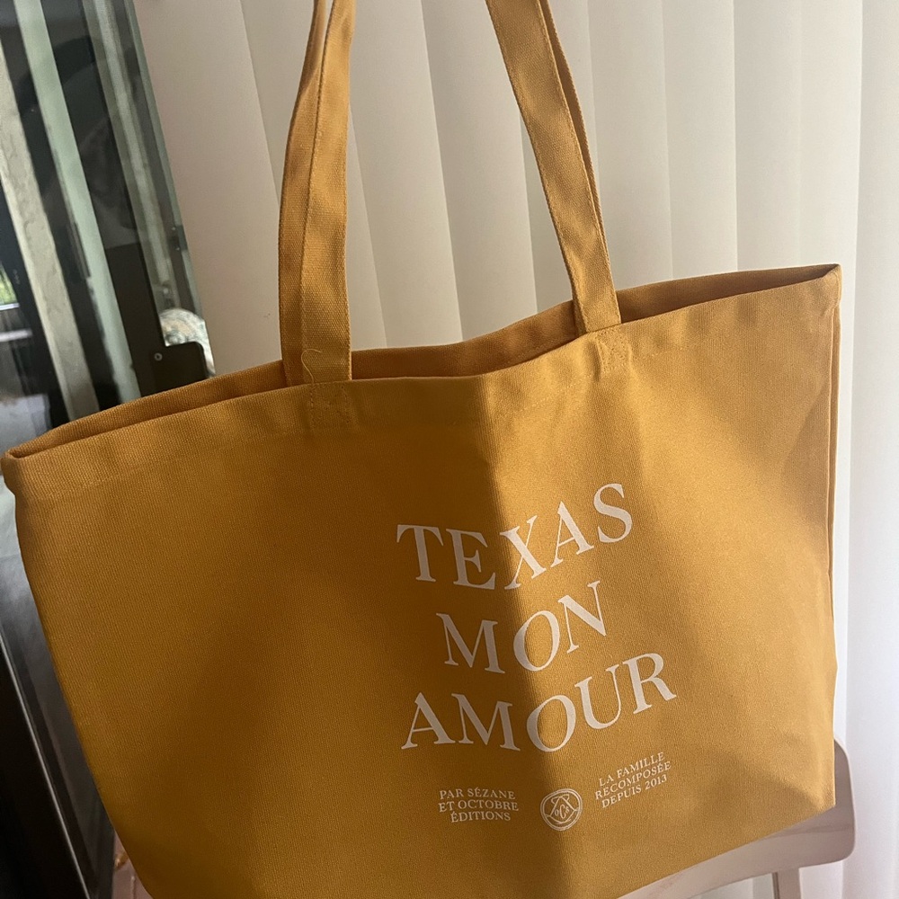 NWOT Sezane Mustard Yellow Tote Bag